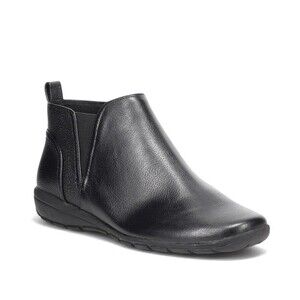 Easy Spirit Womens 9 M Black Aerial Leather Zip Up Ankle Booties NIB SR7